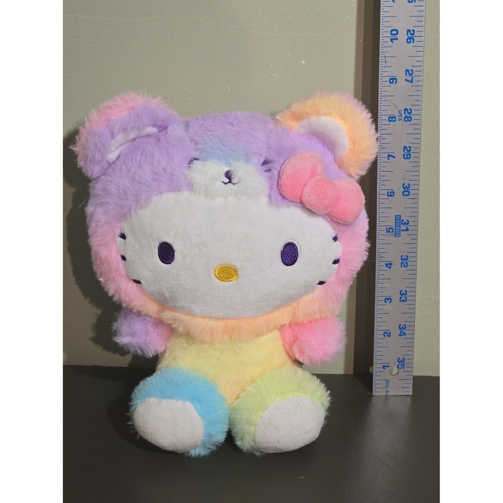 Fiesta Hello Kitty Multicolor Rainbow Sherbet Plush Stuffed Cat w/ Tags K01883